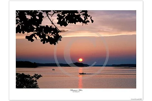 Summer Hues regular-format Lake Murray giclée print