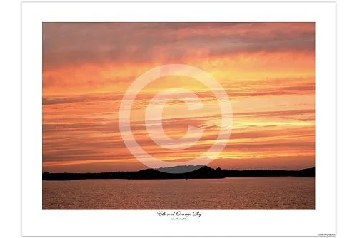 Ethereal Orange Sky open-edition giclée print