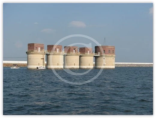 The Towers - Lake Murray Dam by Suzette Morganelli