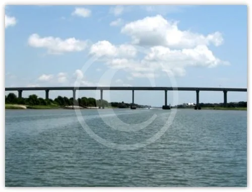 Isle of Palms Bridge, SC photograph by Suzette Morganelli