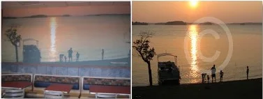 Suzette Morganelli photograph displayed as a mural at McDonald's in Chapin South Carolina